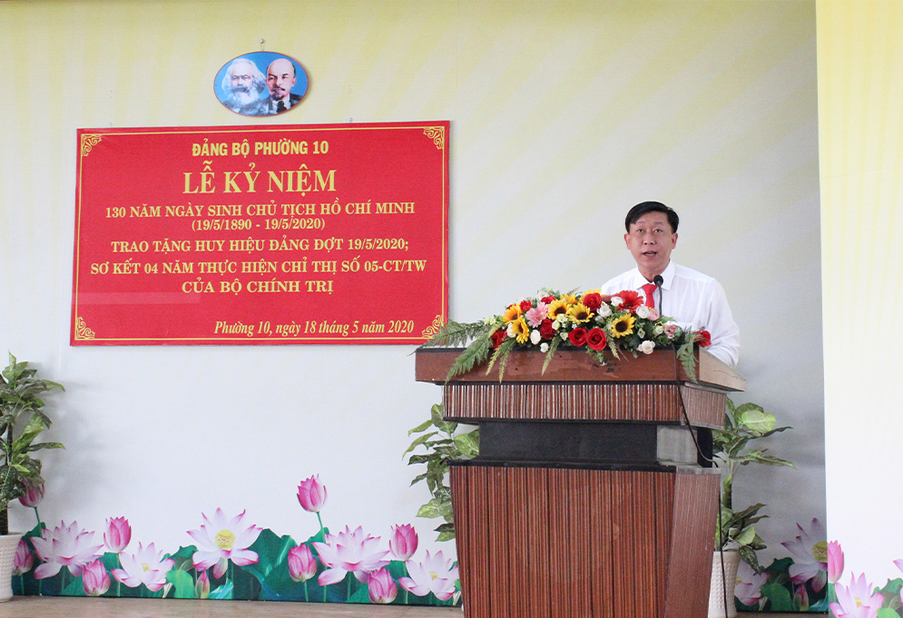 Lễ kỷ niệm 130 năm ngày sinh của Chủ tịch Hồ Chí Minh; Trao tặng huy hiệu Đảng đợt 19/5/2020; Sơ kết 4 năm thực hiện  chỉ thị số 05-CT/TW của Bộ Chính Trị