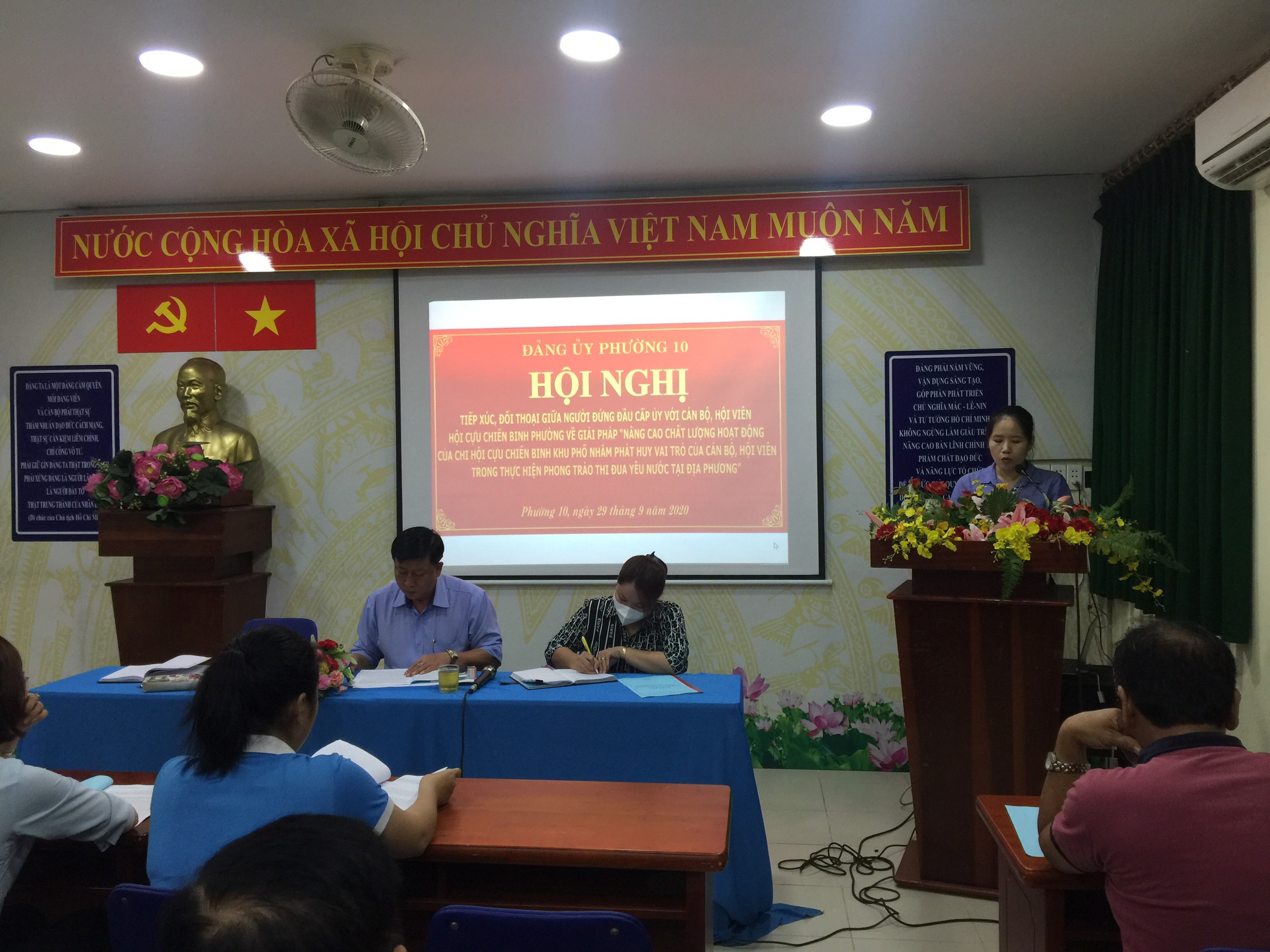 Đảng ủy Phường 10 quận Tân Bình tổ chức tiếp xúc, đối thoại với cán bộ,  hội viên Hội Cựu chiến binh phường