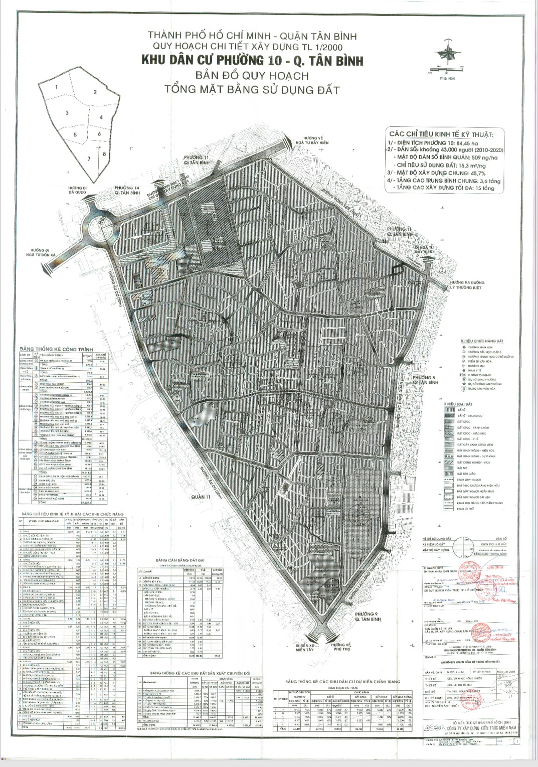 Công khai Quyết định phê duyệt đồ án quy hoạch chi tiết xây dựng đô thị khu dân cư Phường 10
